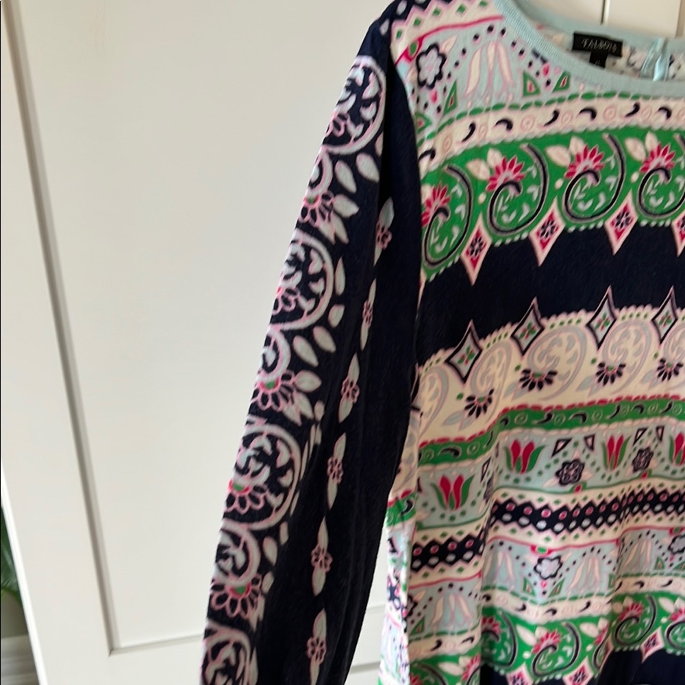 Talbots Multicolor Patterned Sweater / blouse - Picture 4 of 7